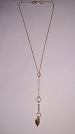 Load image into Gallery viewer, THREE IS COMPANY - lanyard necklace - rose quartz
