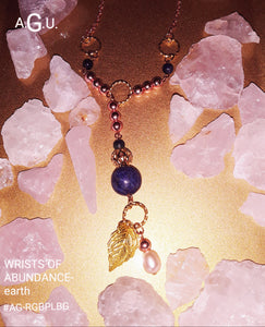 WRISTS OF ABUNDANCE- EARTH  - lapis lazuli - bracelet