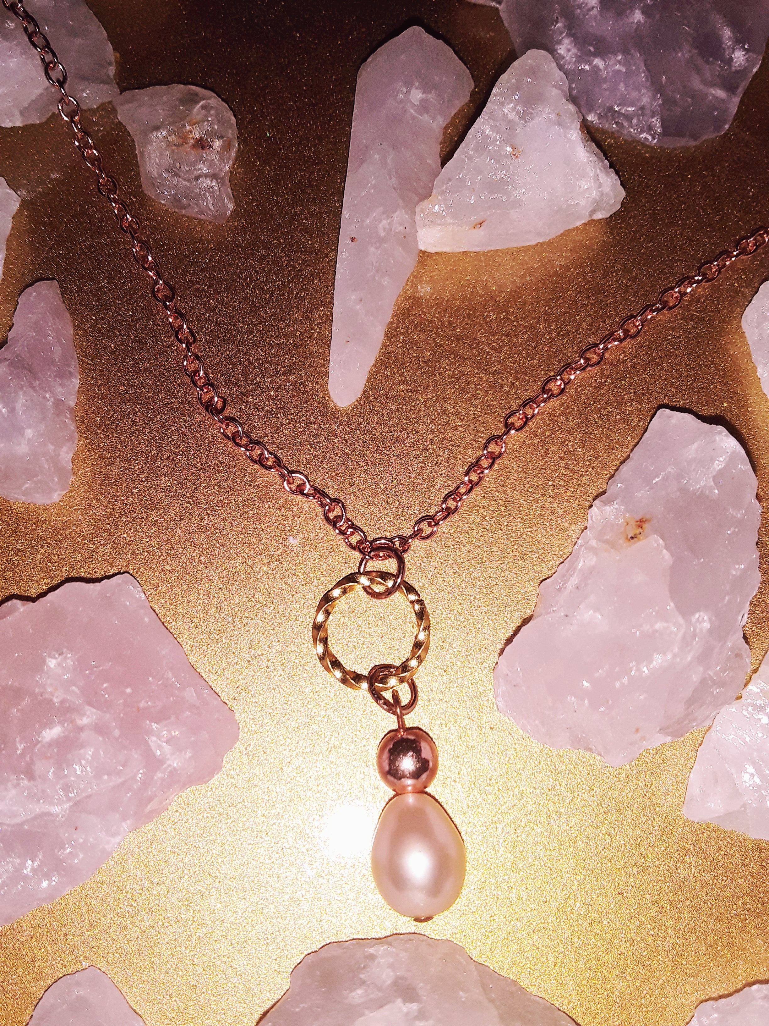 TWO PEARLS ONE STORY -  layered pearl necklace