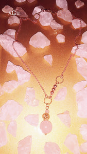 CALL ME GODDESS- VENUS - rose quartz- necklace