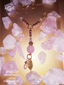 WRISTS OF ABUNDANCE-VENUS - rose quartz - bracelet