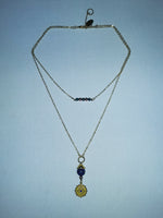 Load image into Gallery viewer, THE EYES HAVE IT - layered necklace - blue pave
