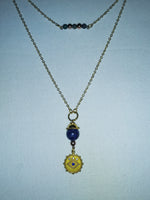 Load image into Gallery viewer, THE EYES HAVE IT - layered necklace - blue pave
