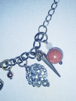 Load image into Gallery viewer, CHARMING JINGLE - charm anklet - pewter
