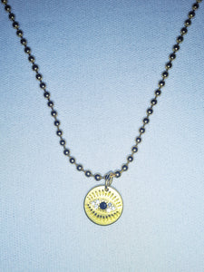 EYE ROLLIN' - lucky eye - gold ball chain