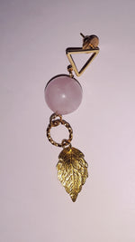 Load image into Gallery viewer, GODDESS GREAT  - dangle earrings - rose quartz
