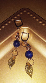 Load image into Gallery viewer, SUMMON ALL BEAUTY - EARTH - lapis lazuli - earrings - filigree
