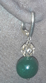 Load image into Gallery viewer, LOBES OF JADE - jade earrings - gold
